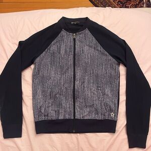 Tuff Athletics Navy and White Patterned Jacket